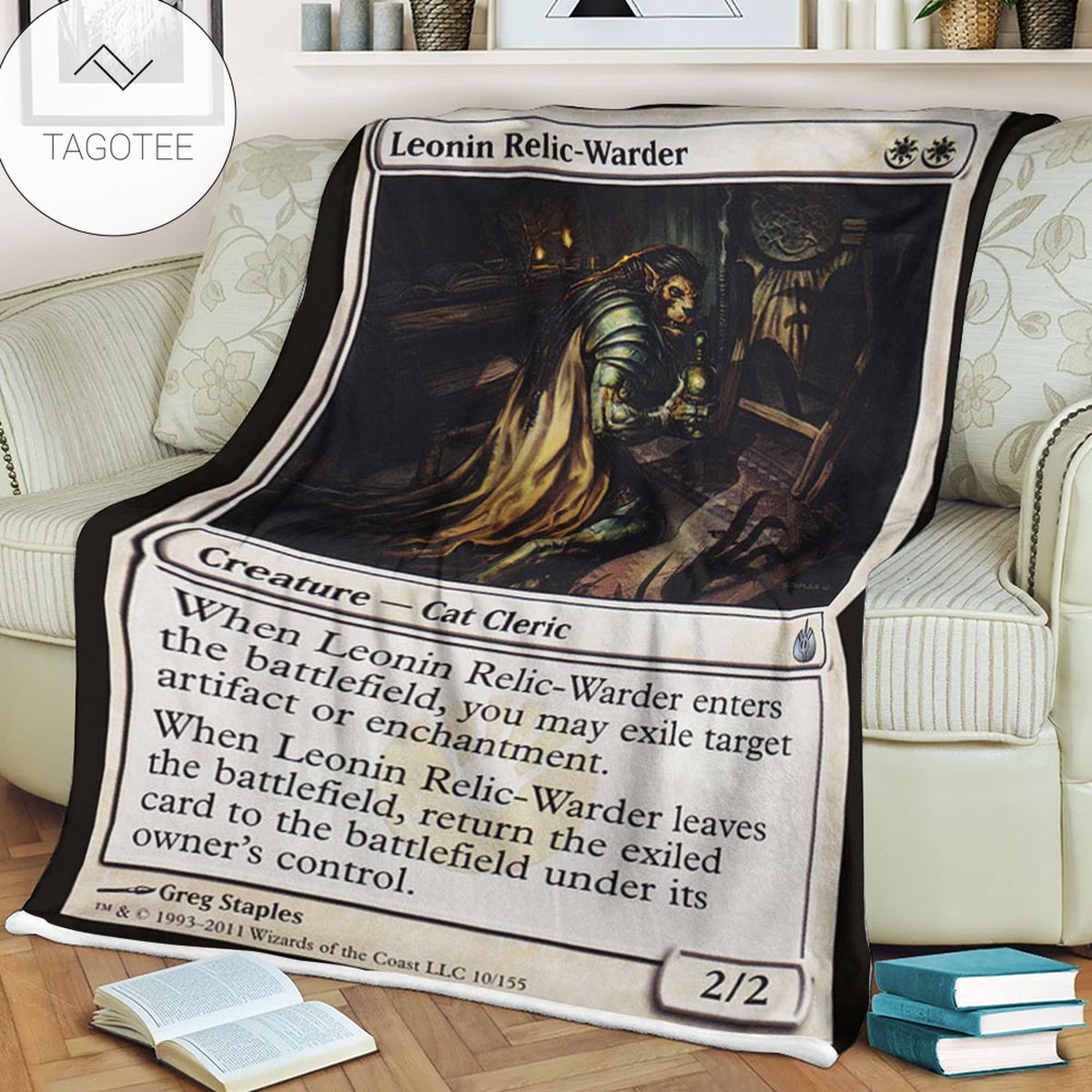 Game Mtg Magic The Gathering Mbs 10 Leonin Relic Warder Fleece Blanket Game Mtg Magic The Gathering Mbs 10 Leonin Relic Warder Fleece Blanket