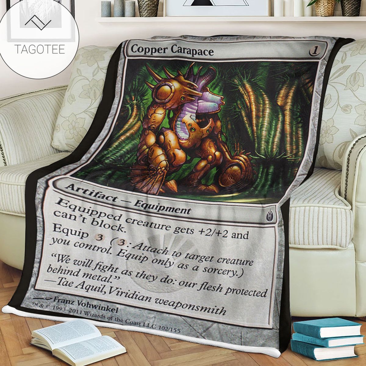 Game Mtg Magic The Gathering Mbs 102 Copper Carapace Fleece Blanket Game Mtg Magic The Gathering Mbs 102 Copper Carapace Fleece Blanket