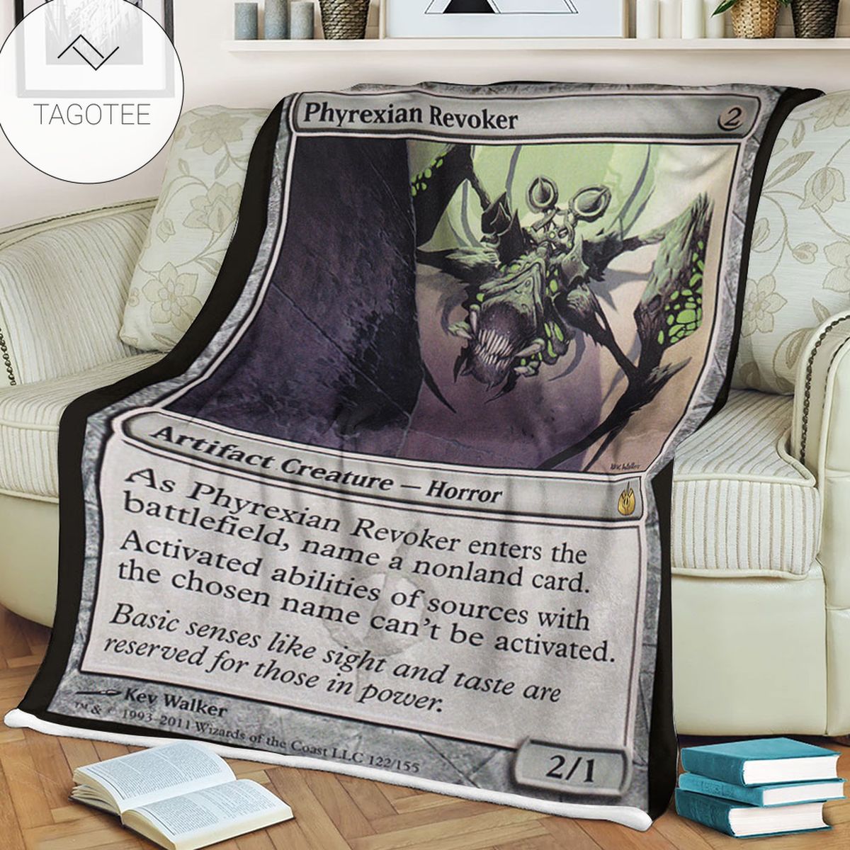 Game Mtg Magic The Gathering Mbs 122 Phyrexian Revoker Fleece Blanket Game Mtg Magic The Gathering Mbs 122 Phyrexian Revoker Fleece Blanket
