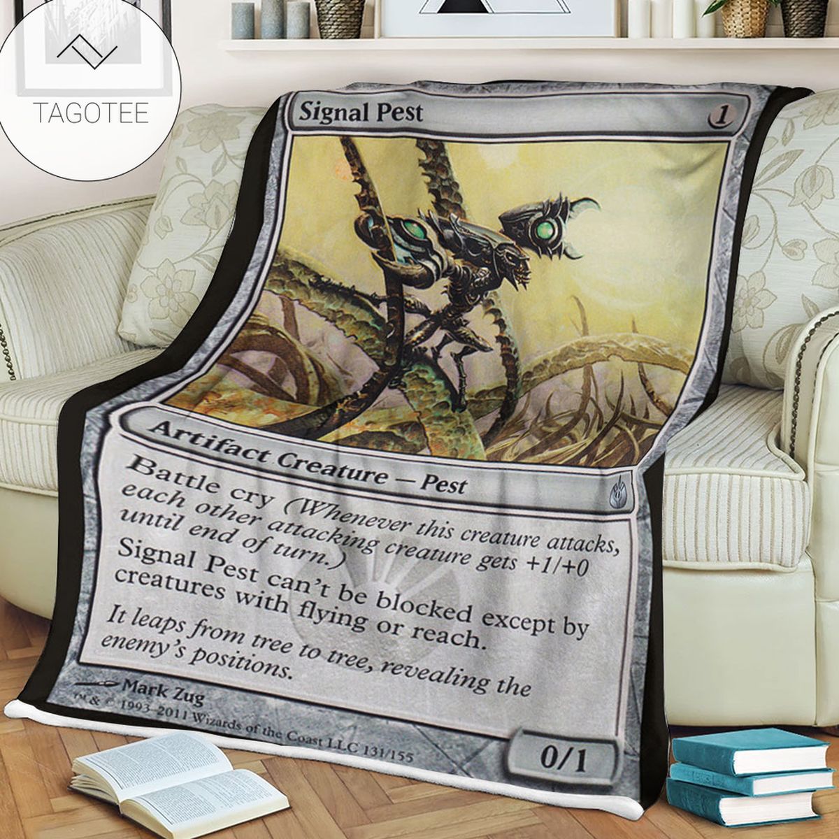 Game Mtg Magic The Gathering Mbs 131 Signal Pest Fleece Blanket Game Mtg Magic The Gathering Mbs 131 Signal Pest Fleece Blanket