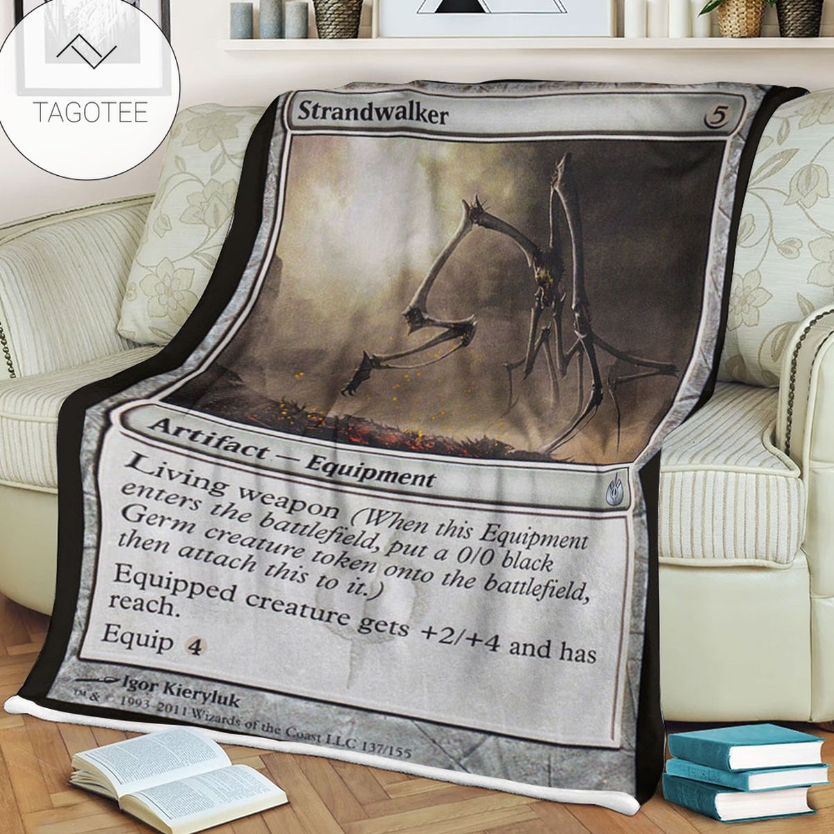 Game Mtg Magic The Gathering Mbs 137 Strandwalker Fleece Blanket Game Mtg Magic The Gathering Mbs 137 Strandwalker Fleece Blanket