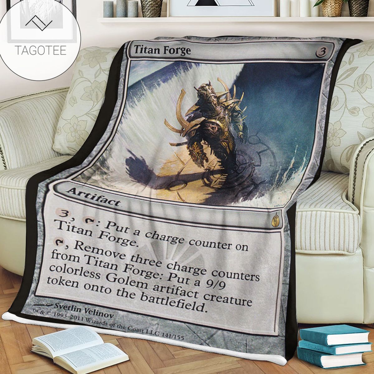 Game Mtg Magic The Gathering Mbs 141 Titan Forge Fleece Blanket Game Mtg Magic The Gathering Mbs 141 Titan Forge Fleece Blanket