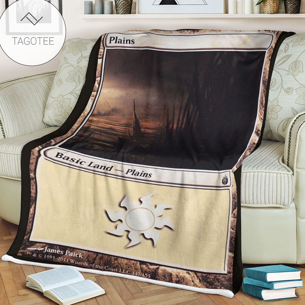 Game Mtg Magic The Gathering Mbs 147 Plains Fleece Blanket Game Mtg Magic The Gathering Mbs 147 Plains Fleece Blanket