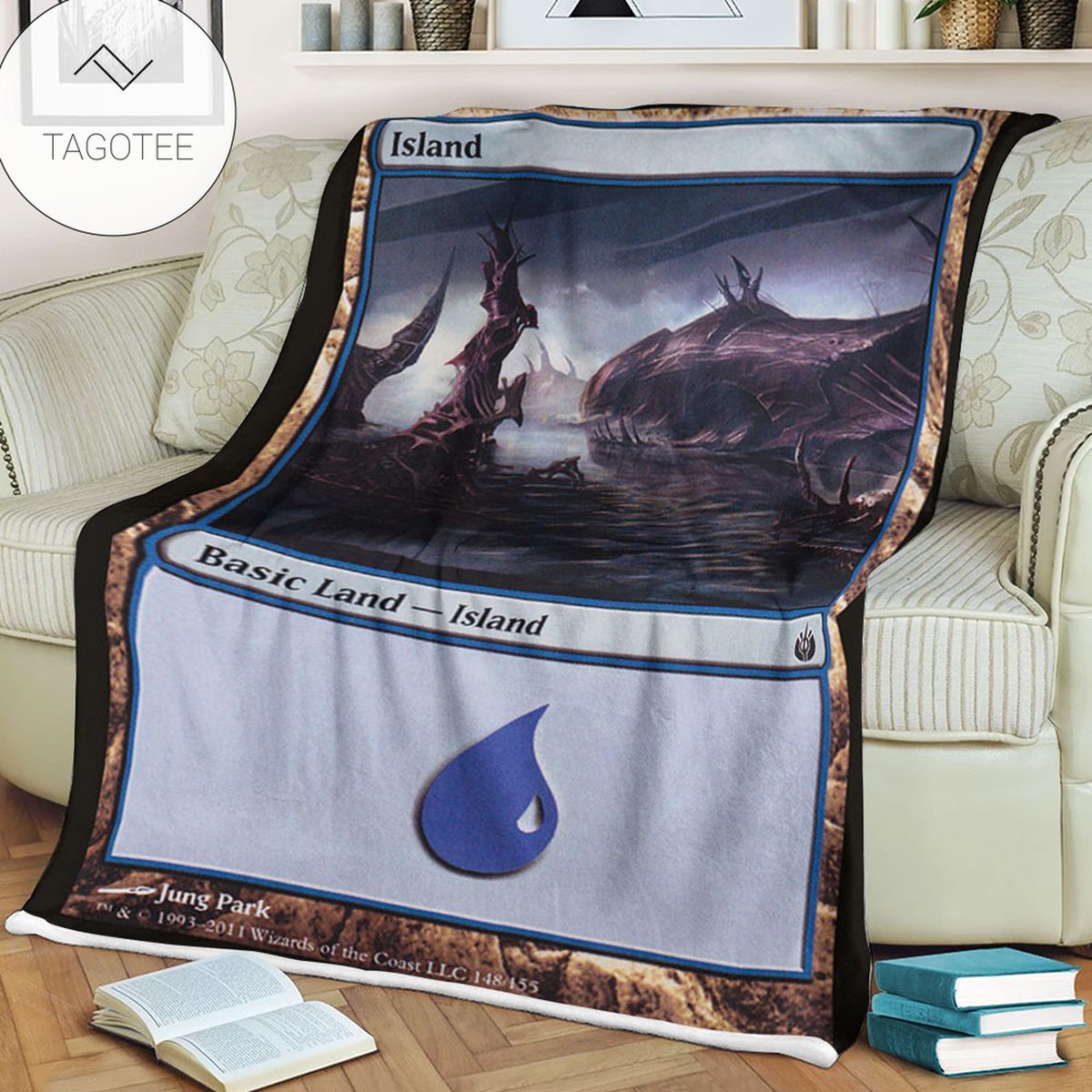 Game Mtg Magic The Gathering Mbs 148 Island Fleece Blanket Game Mtg Magic The Gathering Mbs 148 Island Fleece Blanket