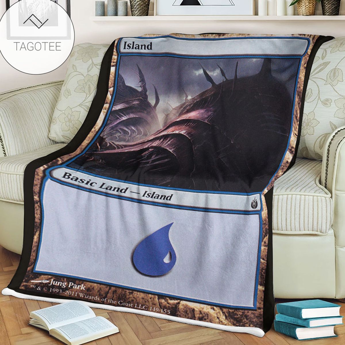 Game Mtg Magic The Gathering Mbs 149 Island Fleece Blanket Game Mtg Magic The Gathering Mbs 149 Island Fleece Blanket