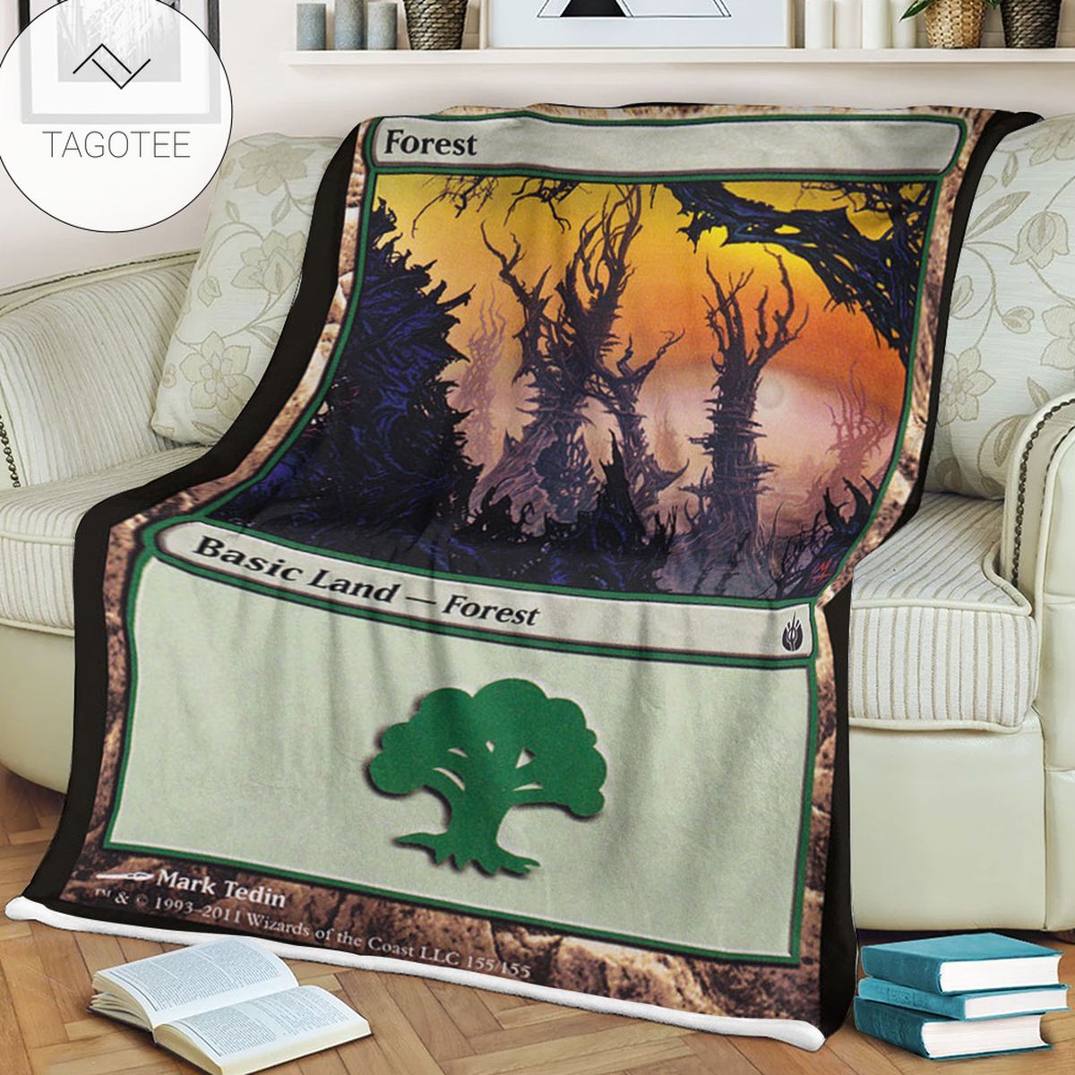 Game Mtg Magic The Gathering Mbs 155 Forest Fleece Blanket Game Mtg Magic The Gathering Mbs 155 Forest Fleece Blanket