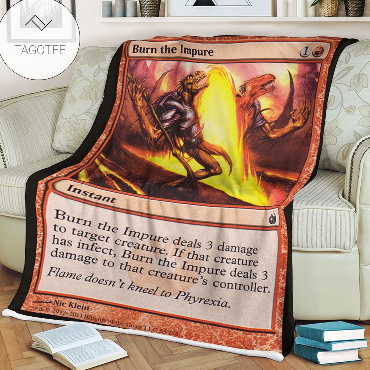 Game Mtg Magic The Gathering Mbs 59 Burn The Impure Fleece Blanket Game Mtg Magic The Gathering Mbs 59 Burn The Impure Fleece Blanket