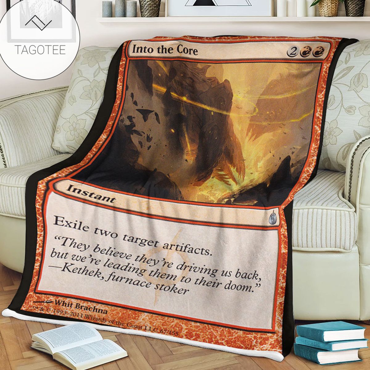 Game Mtg Magic The Gathering Mbs 67 Into The Core Fleece Blanket Game Mtg Magic The Gathering Mbs 67 Into The Core Fleece Blanket