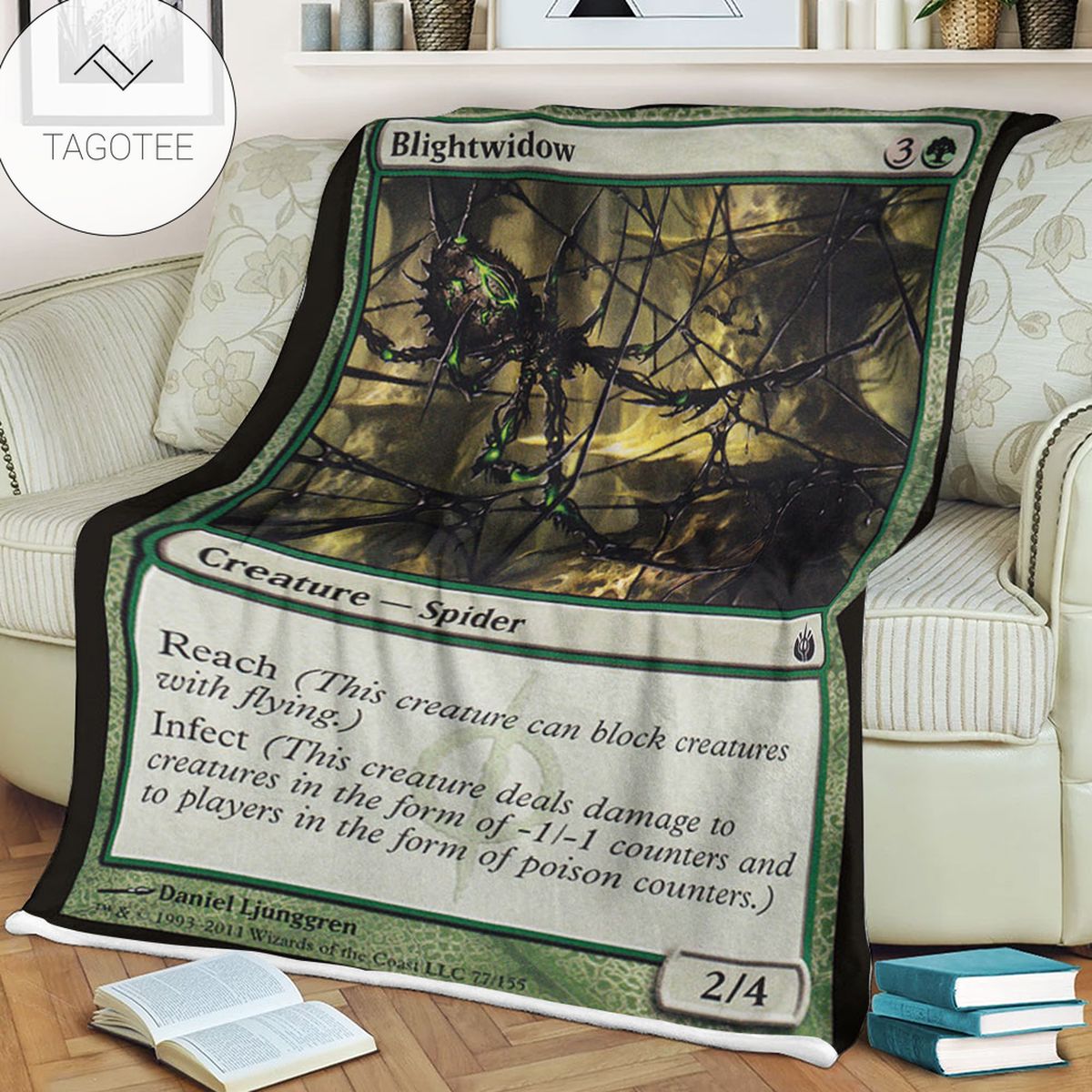 Game Mtg Magic The Gathering Mbs 77 Blightwidow Fleece Blanket Game Mtg Magic The Gathering Mbs 77 Blightwidow Fleece Blanket