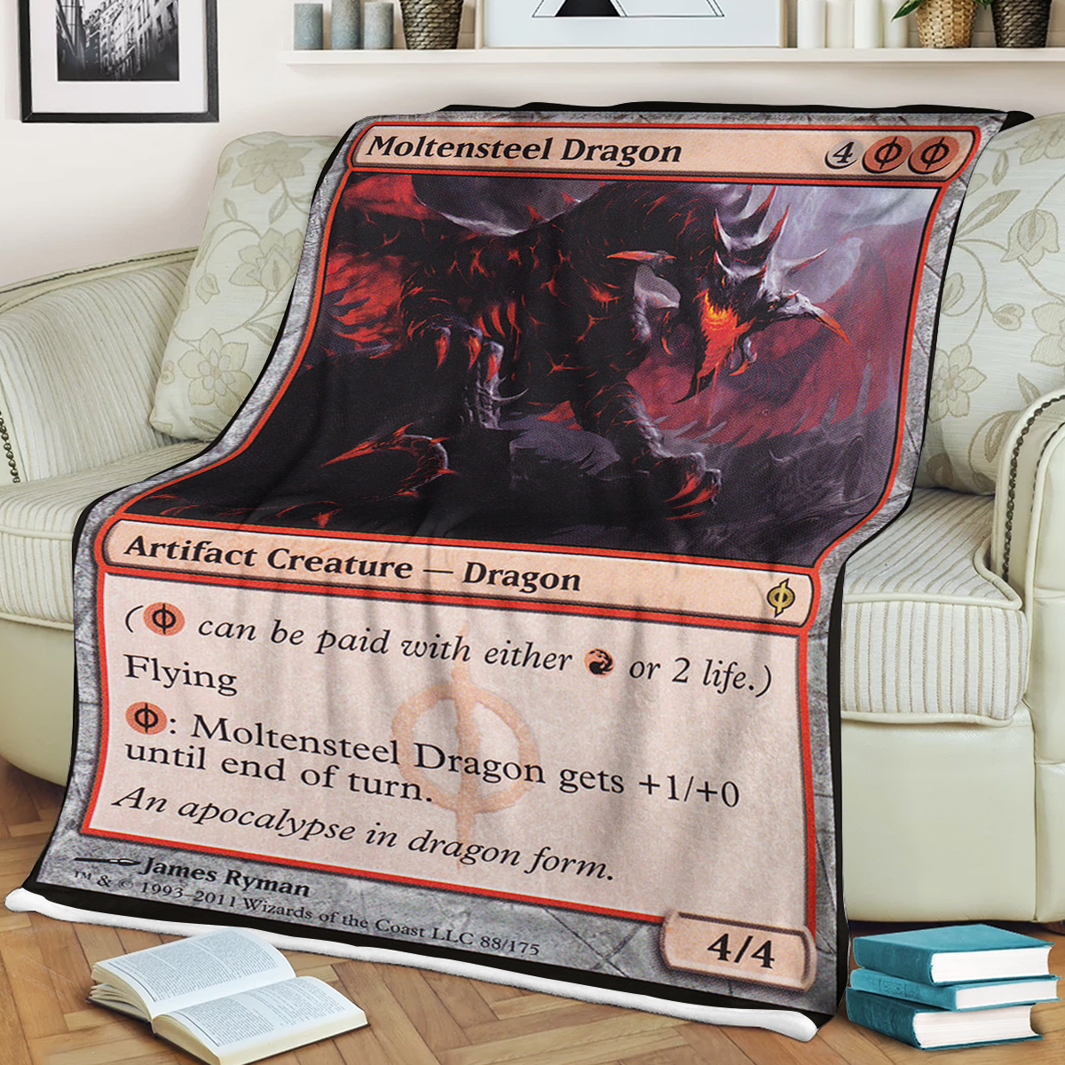 Game Mtg Magic The Gathering Moltensteel Dragon Blanket Game Mtg Magic The Gathering Moltensteel Dragon Blanket