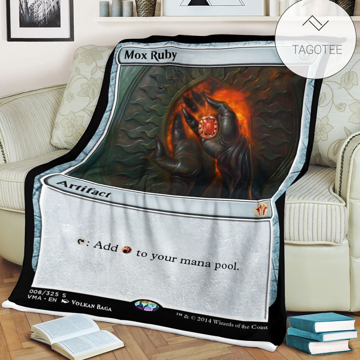 Game Mtg Magic The Gathering Mox Ruby Blanket Game Mtg Magic The Gathering Mox Ruby Blanket