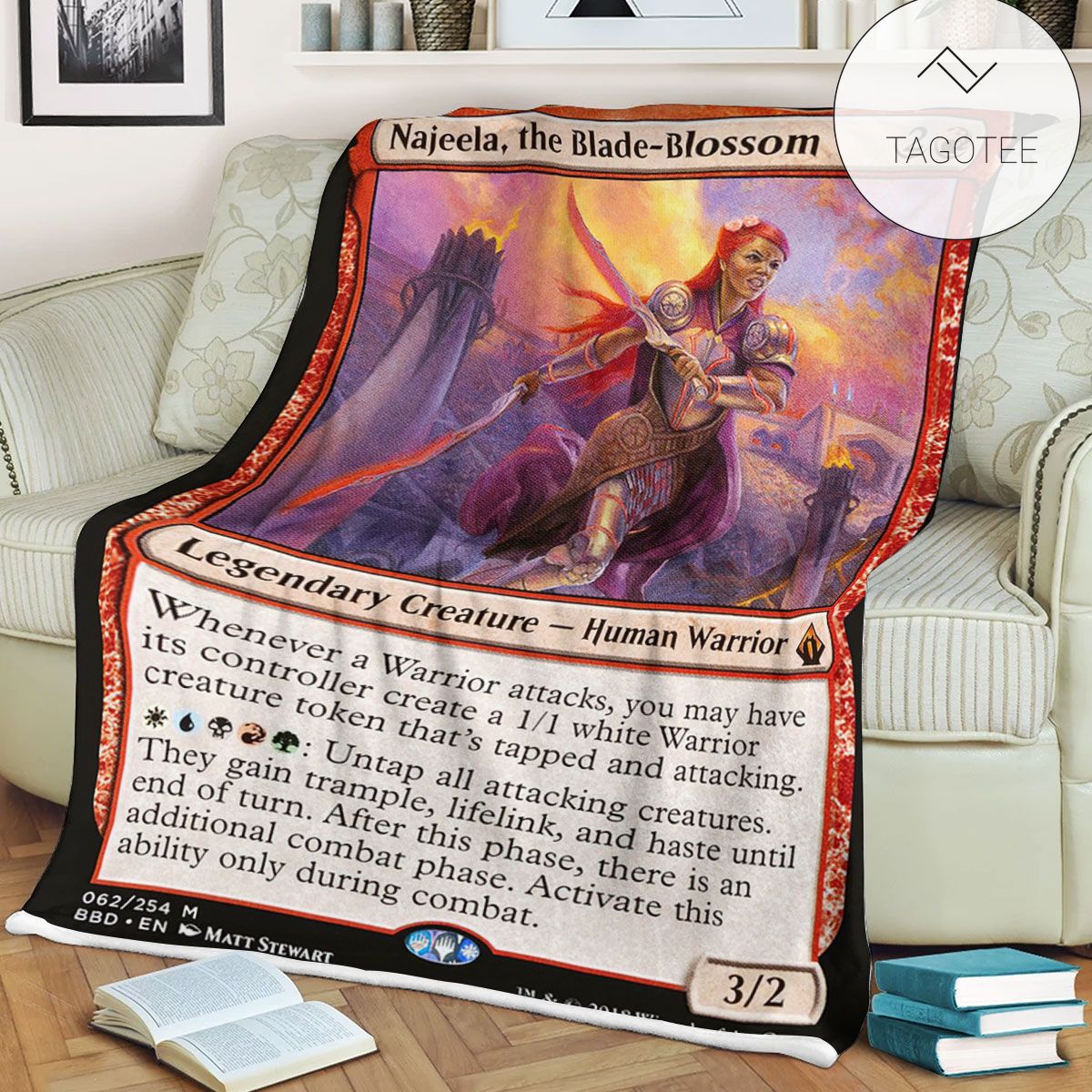Game Mtg Magic The Gathering Najeela The Blade Blossom Sherpa Blanket Game Mtg Magic The Gathering Najeela The Blade Blossom Sherpa Blanket