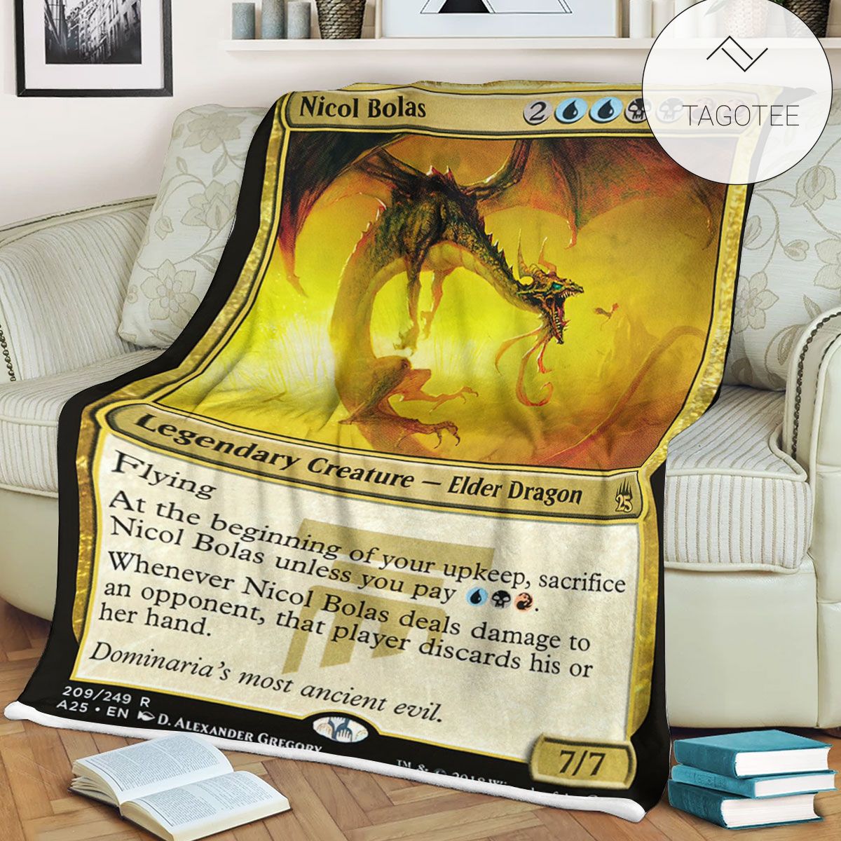 Game Mtg Magic The Gathering Nicol Bolas Sherpa Blanket Game Mtg Magic The Gathering Nicol Bolas Sherpa Blanket