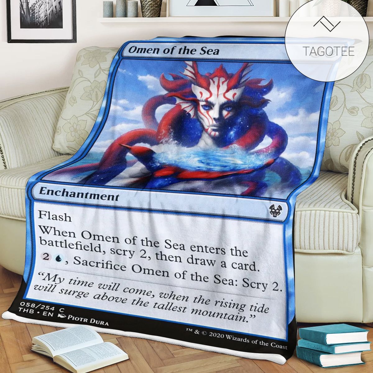 Game Mtg Magic The Gathering Omen Of The Sea Blanket Game Mtg Magic The Gathering Omen Of The Sea Blanket