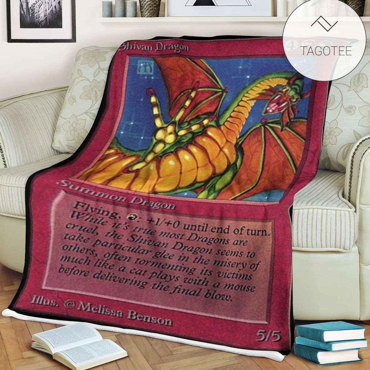 Game Mtg Magic The Gathering Shivan Dragon Blanket Game Mtg Magic The Gathering Shivan Dragon Blanket