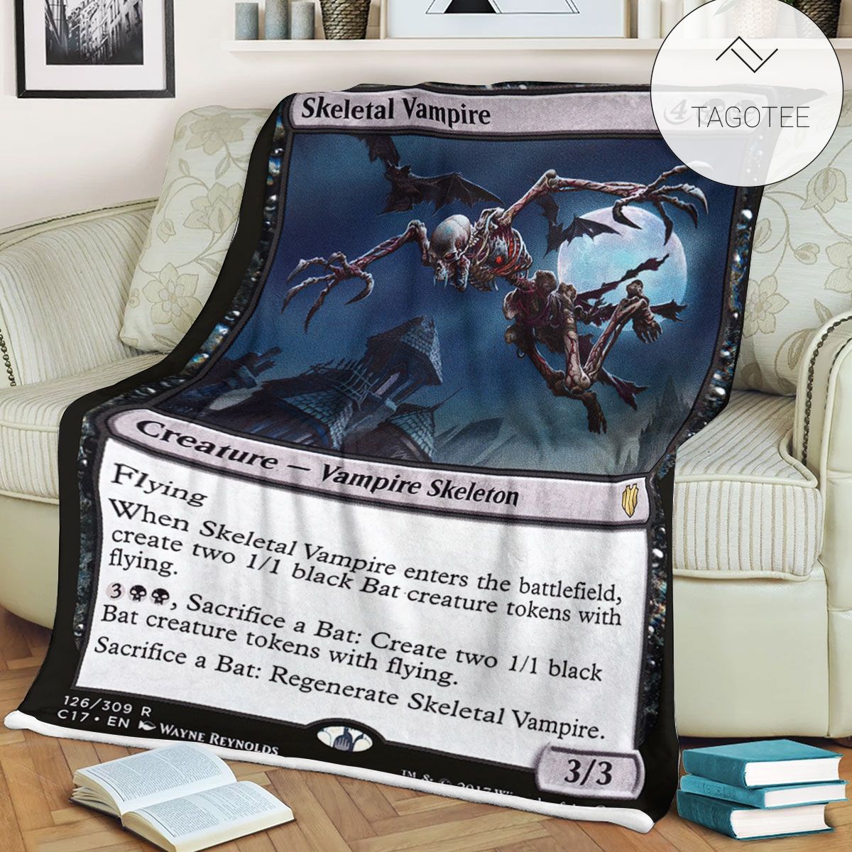 Game Mtg Magic The Gathering Skeletal Vampire Sherpa Blanket Tagotee Game Mtg Magic The Gathering Skeletal Vampire Sherpa Blanket Tagotee