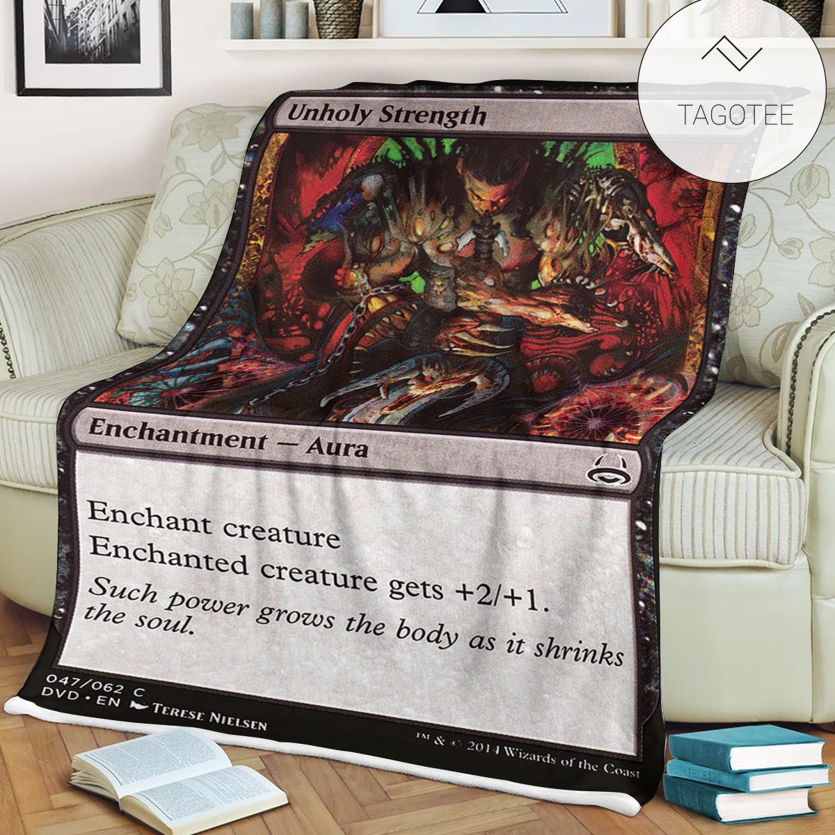 Game Mtg Magic The Gathering Unholy Strength Blanket Tagotee Game Mtg Magic The Gathering Unholy Strength Blanket Tagotee