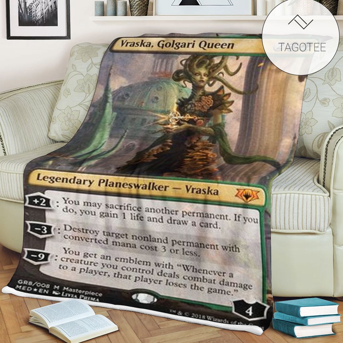 Game Mtg Magic The Gathering Vraska Golgari Queen Blanket Tagotee Game Mtg Magic The Gathering Vraska Golgari Queen Blanket Tagotee