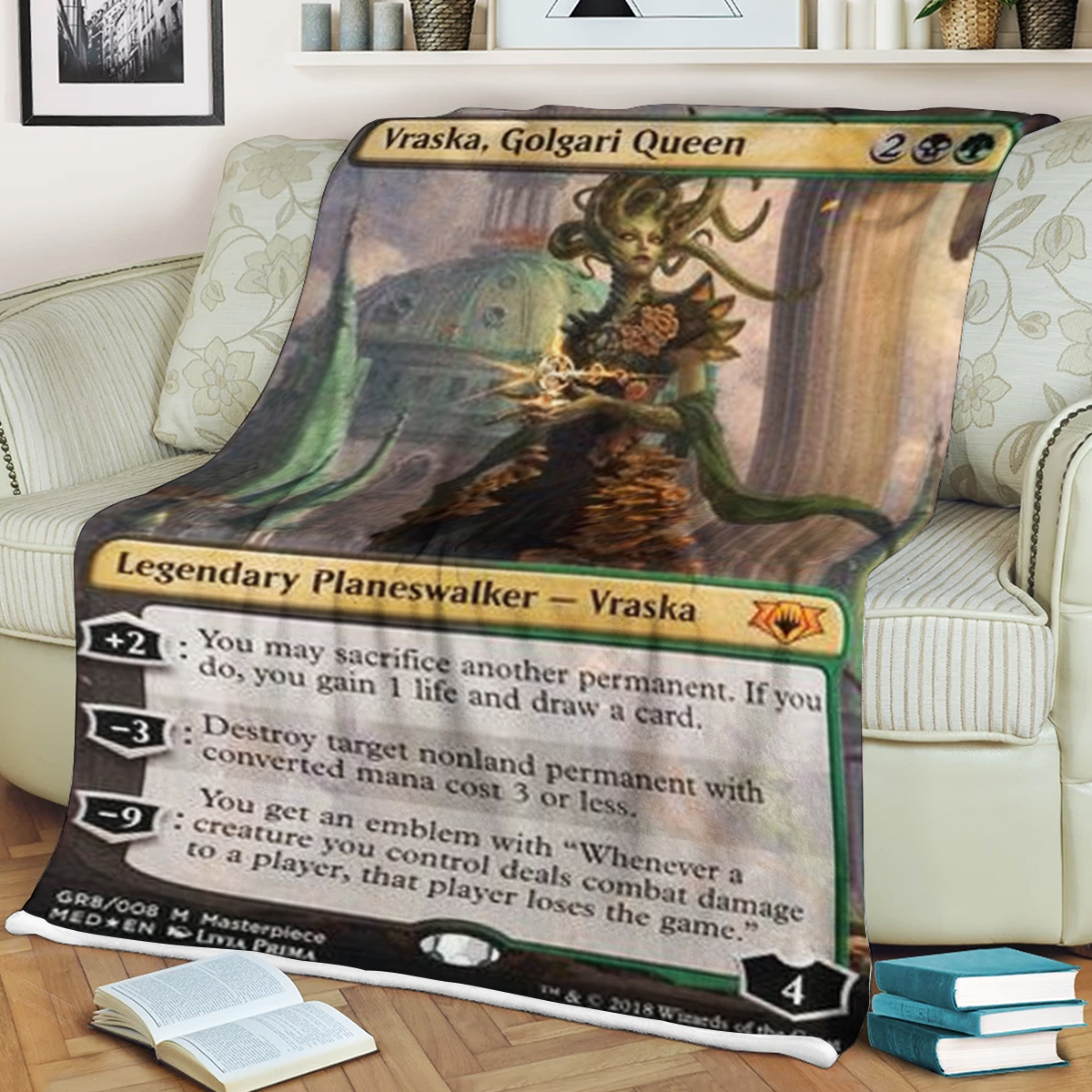 Game Mtg Magic The Gathering Vraska Golgari Queen Blanket Game Mtg Magic The Gathering Vraska Golgari Queen Blanket