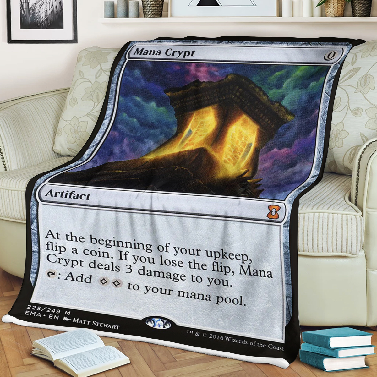 Game Mtg Mana Crypt Soft Blanket Game Mtg Mana Crypt Soft Blanket