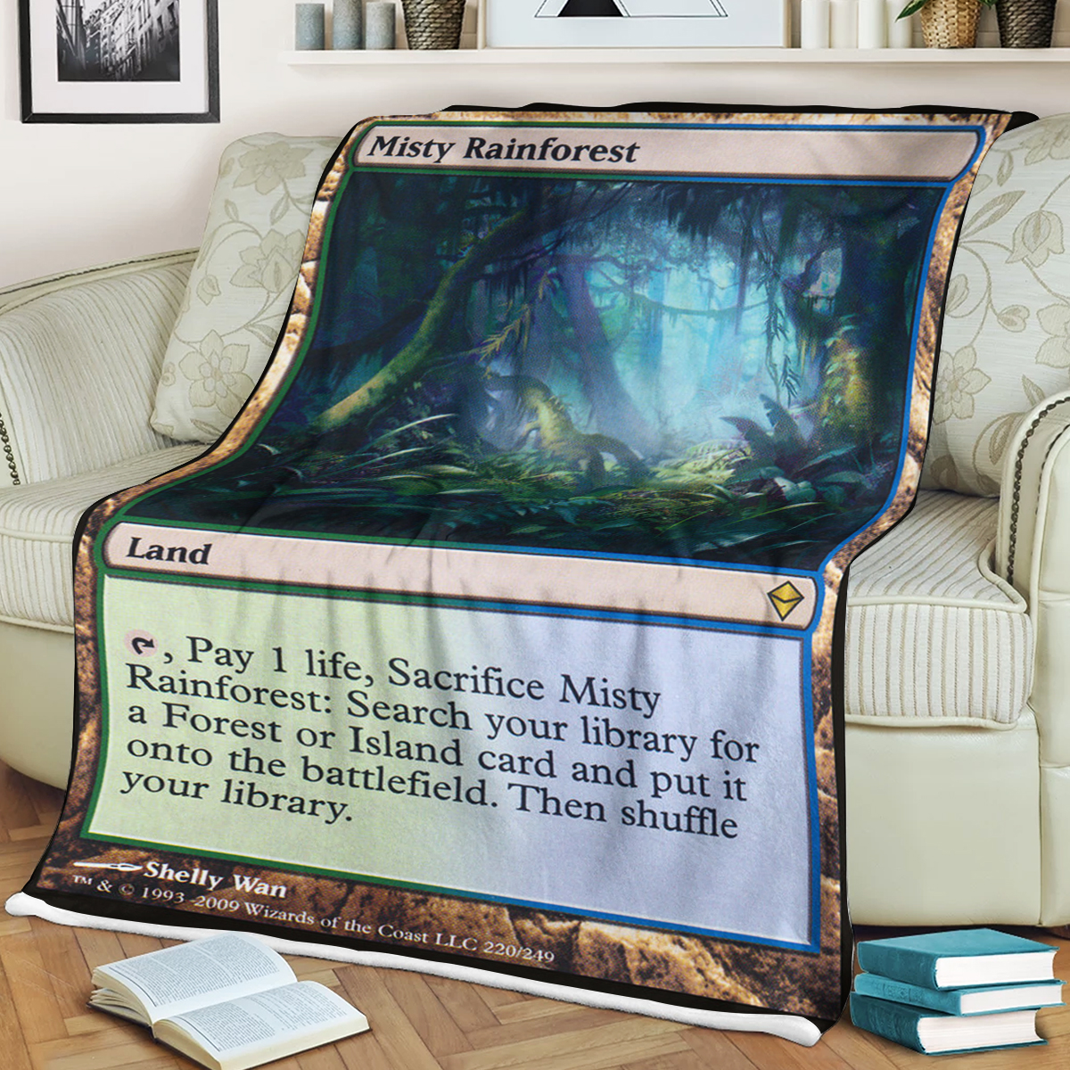 Game Mtg Misty Rainforest Blanket Game Mtg Misty Rainforest Blanket