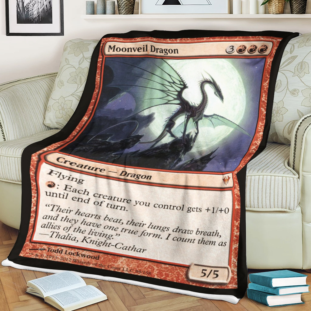 Game Mtg Moonveil Dragon Blanket Game Mtg Moonveil Dragon Blanket