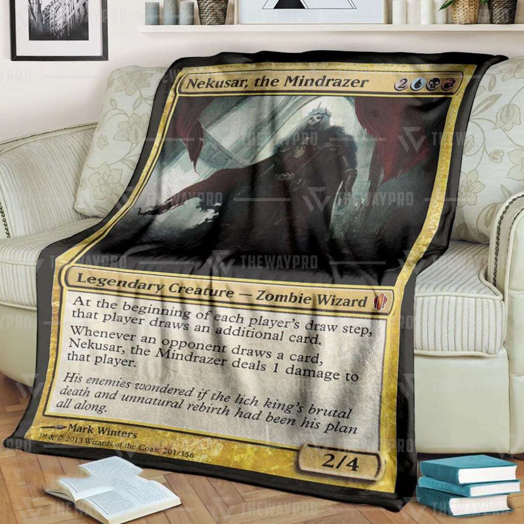 Game Mtg Nekusar The Mindrazer Custom Soft Blanket Game Mtg Nekusar The Mindrazer Custom Soft Blanket
