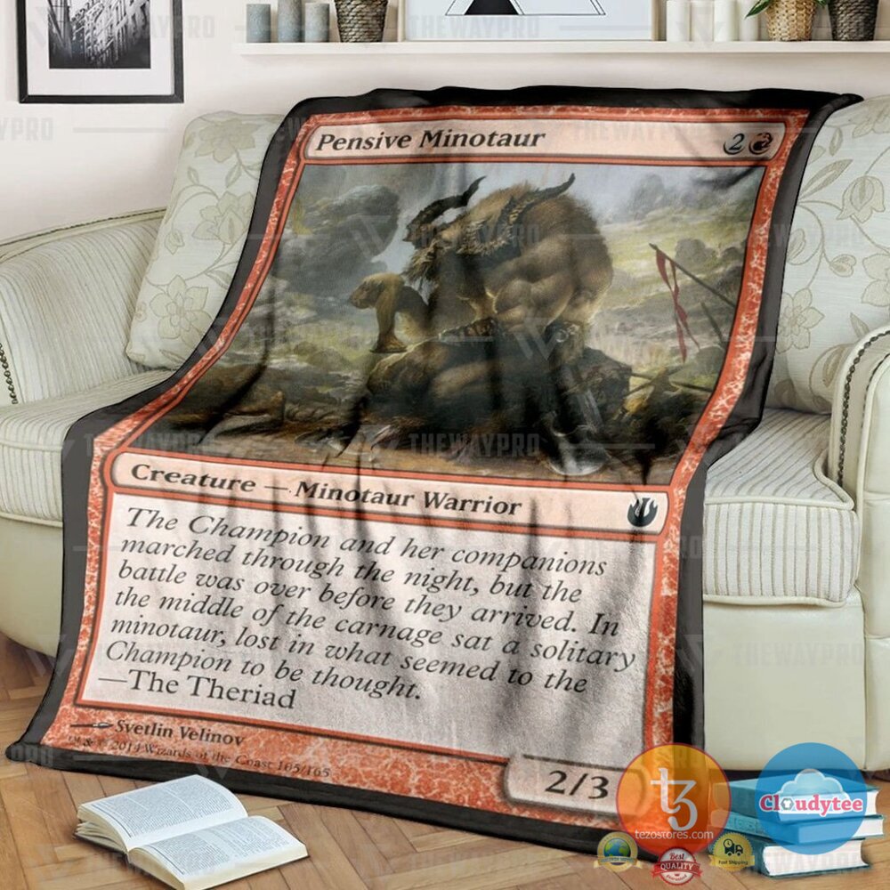 Game Mtg Pensive Minotaur Blanket 2 Game Mtg Pensive Minotaur Blanket 2