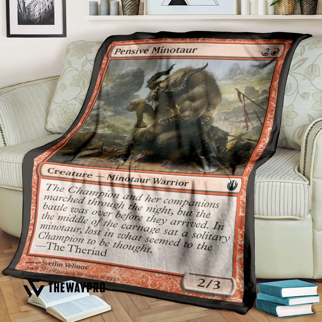 Game Mtg Pensive Minotaur Blanket Game Mtg Pensive Minotaur Blanket