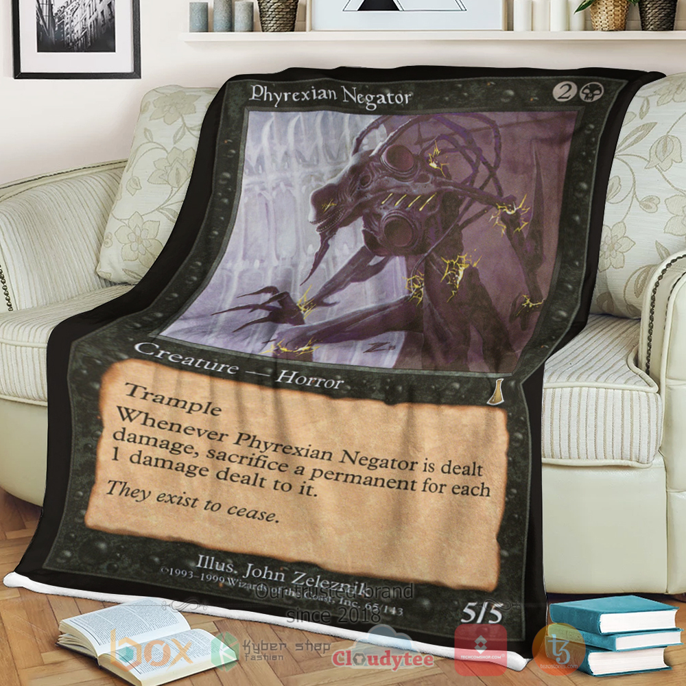 Game Mtg Phyrexian Negator Sherpa Blanket Game Mtg Phyrexian Negator Sherpa Blanket