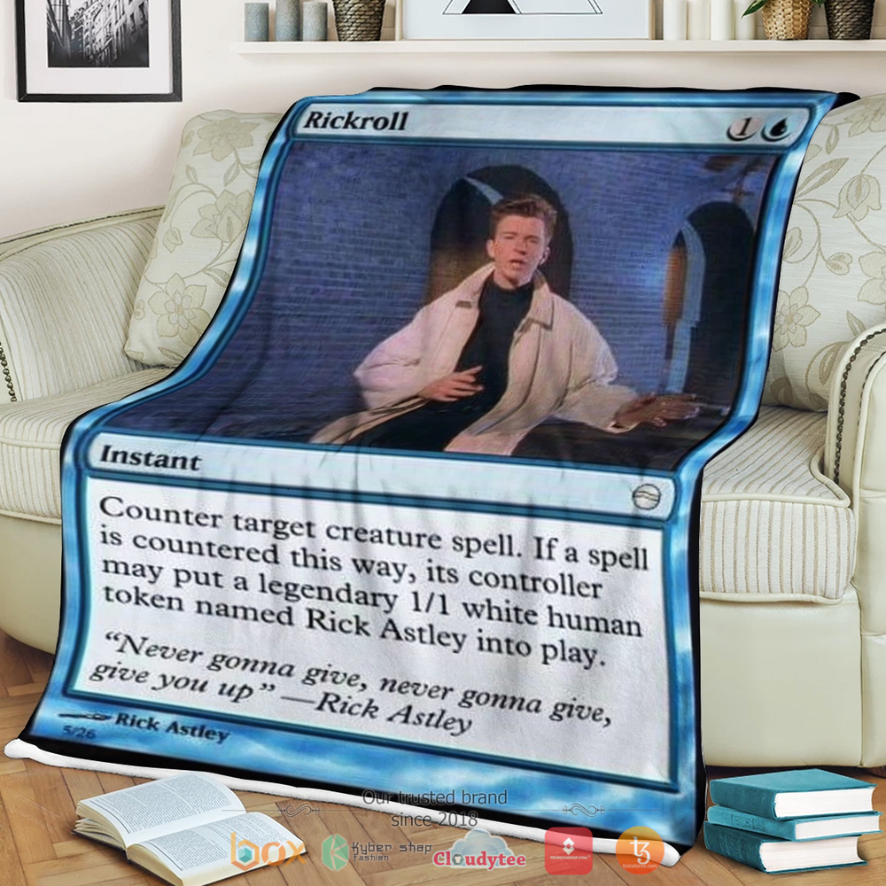 Game Mtg Rickroll Blanket Game Mtg Rickroll Blanket