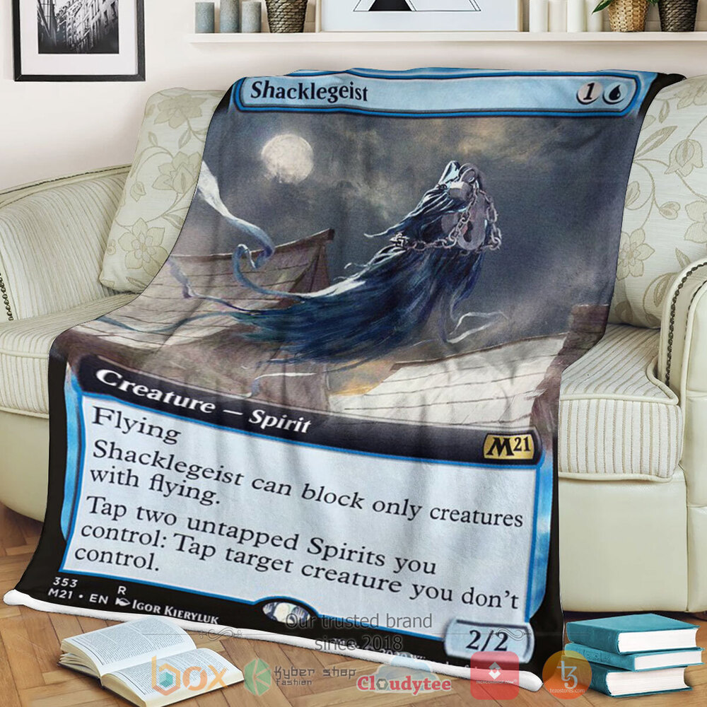 Game Mtg Shacklegeist Fleece Blanket Game Mtg Shacklegeist Fleece Blanket