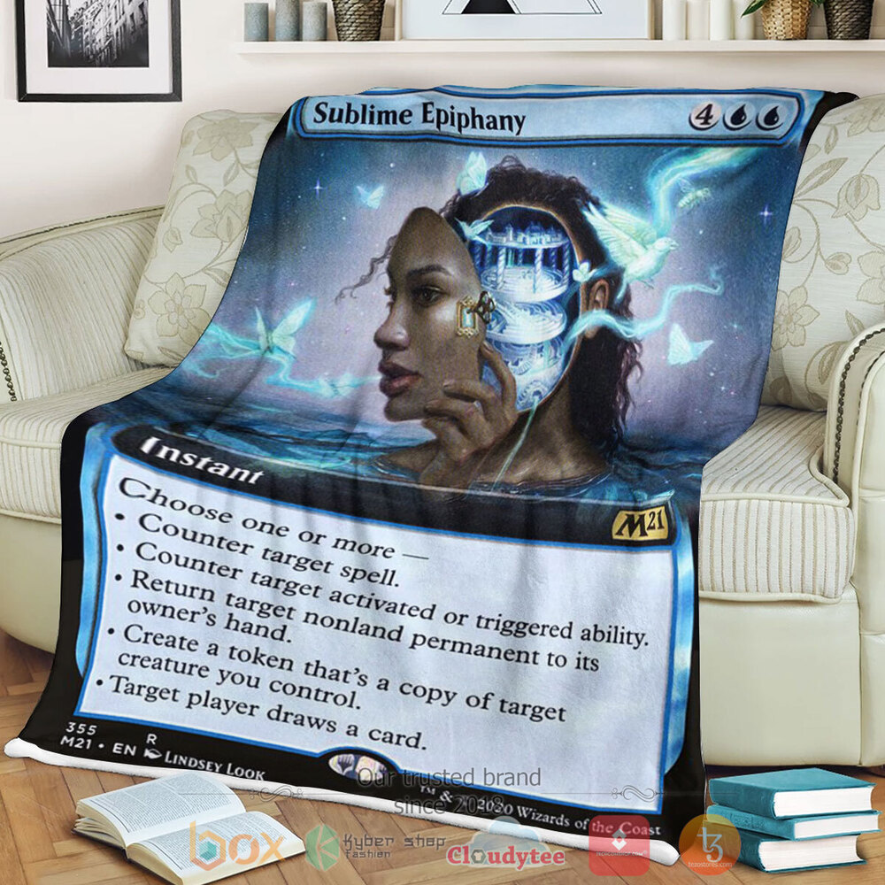 Game Mtg Sublime Epiphany Fleece Blanket Game Mtg Sublime Epiphany Fleece Blanket