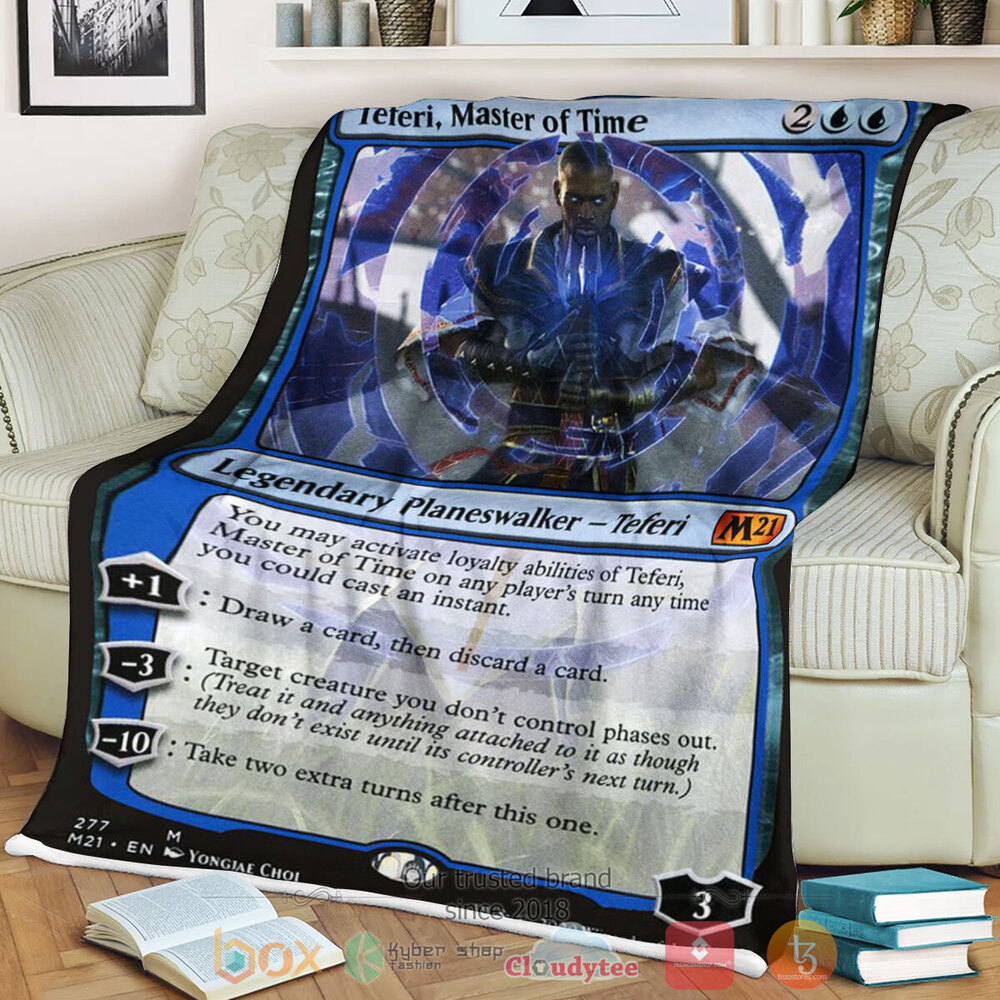 Game Mtg Teferi Master Of Time Fleece Blanket Game Mtg Teferi Master Of Time Fleece Blanket