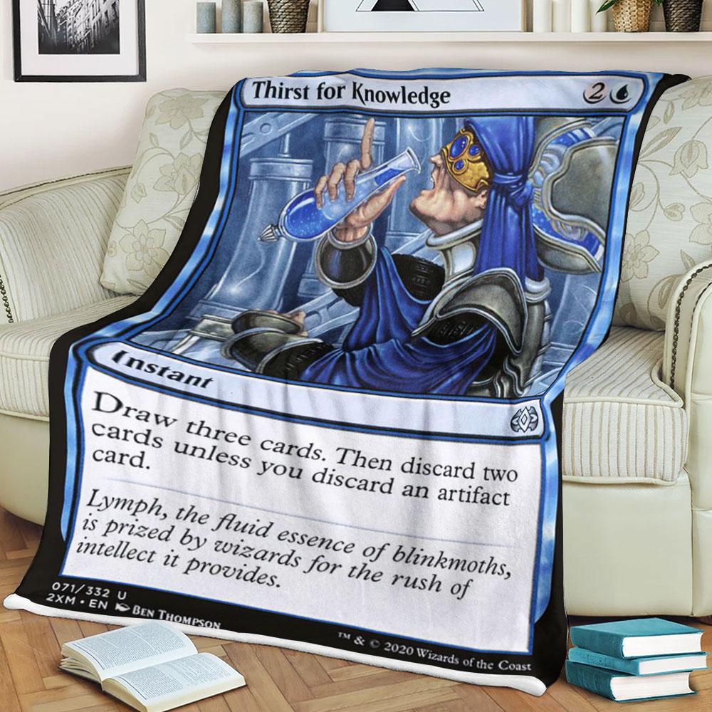Game Mtg Thirst For Knowledge Blanket Game Mtg Thirst For Knowledge Blanket