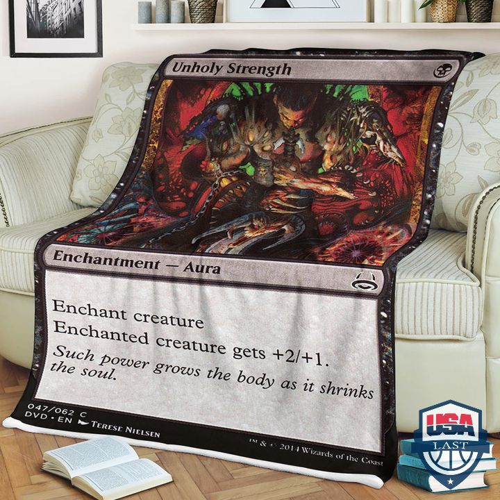 Game Mtg Unholy Strength Fleece Blanket Game Mtg Unholy Strength Fleece Blanket