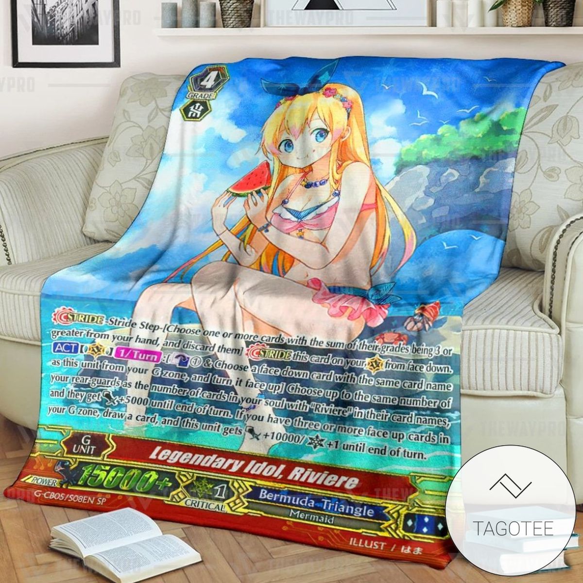 Game Vanguard Cards Legendary Idol Riviere Sp Custom Soft Blanket Game Vanguard Cards Legendary Idol Riviere Sp Custom Soft Blanket