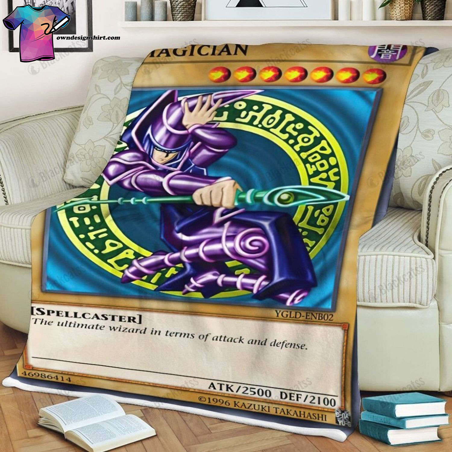 Game Yu Gi Oh Dark Magician Full Print Soft Blanket Game Yu Gi Oh Dark Magician Full Print Soft Blanket