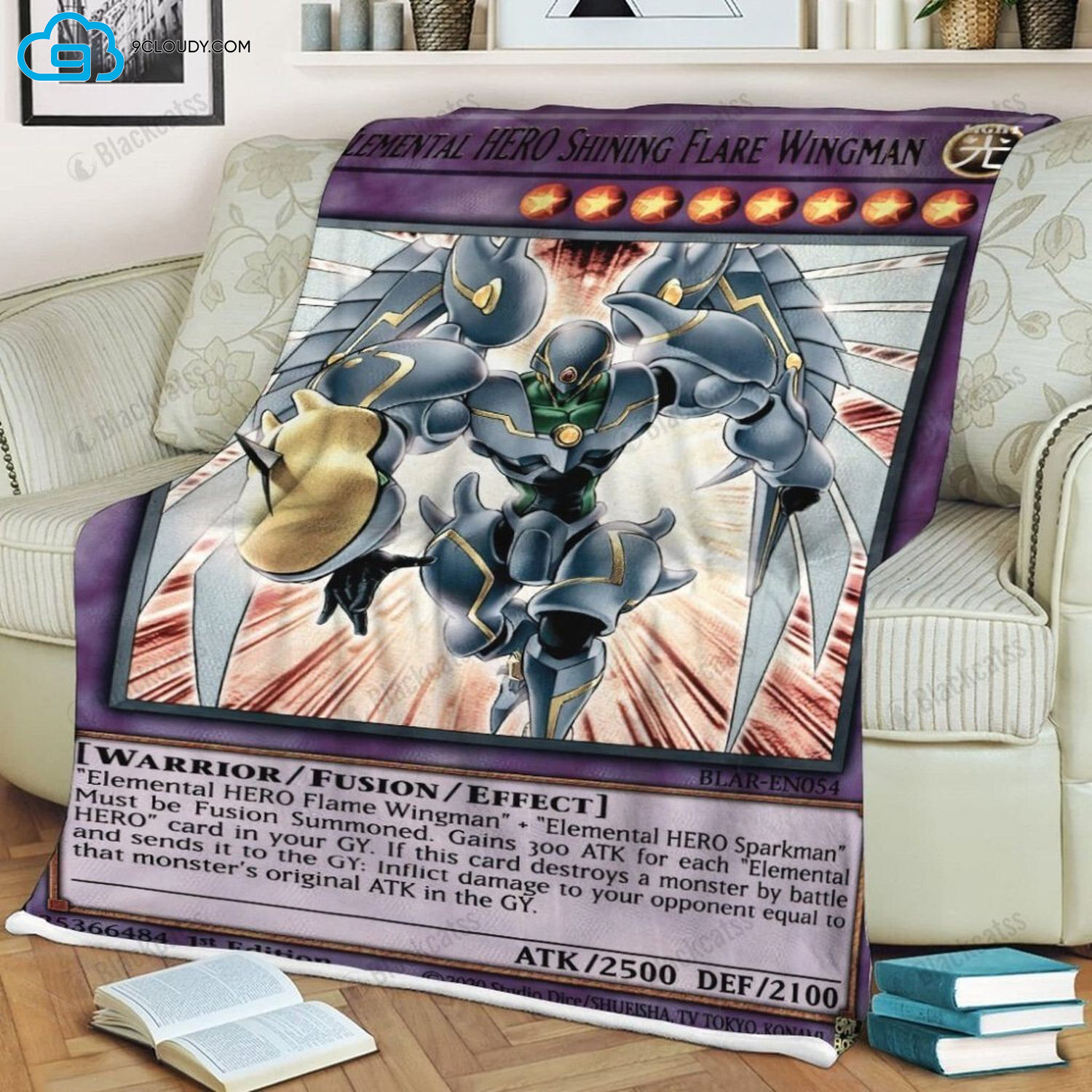 Game Yu Gi Oh Elemental Hero Shining Flare Wingman Soft Blanket Game Yu Gi Oh Elemental Hero Shining Flare Wingman Soft Blanket