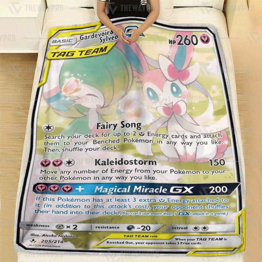 Gardevoir And Sylveon Gx Pokemon Blanket Gardevoir And Sylveon Gx Pokemon Blanket