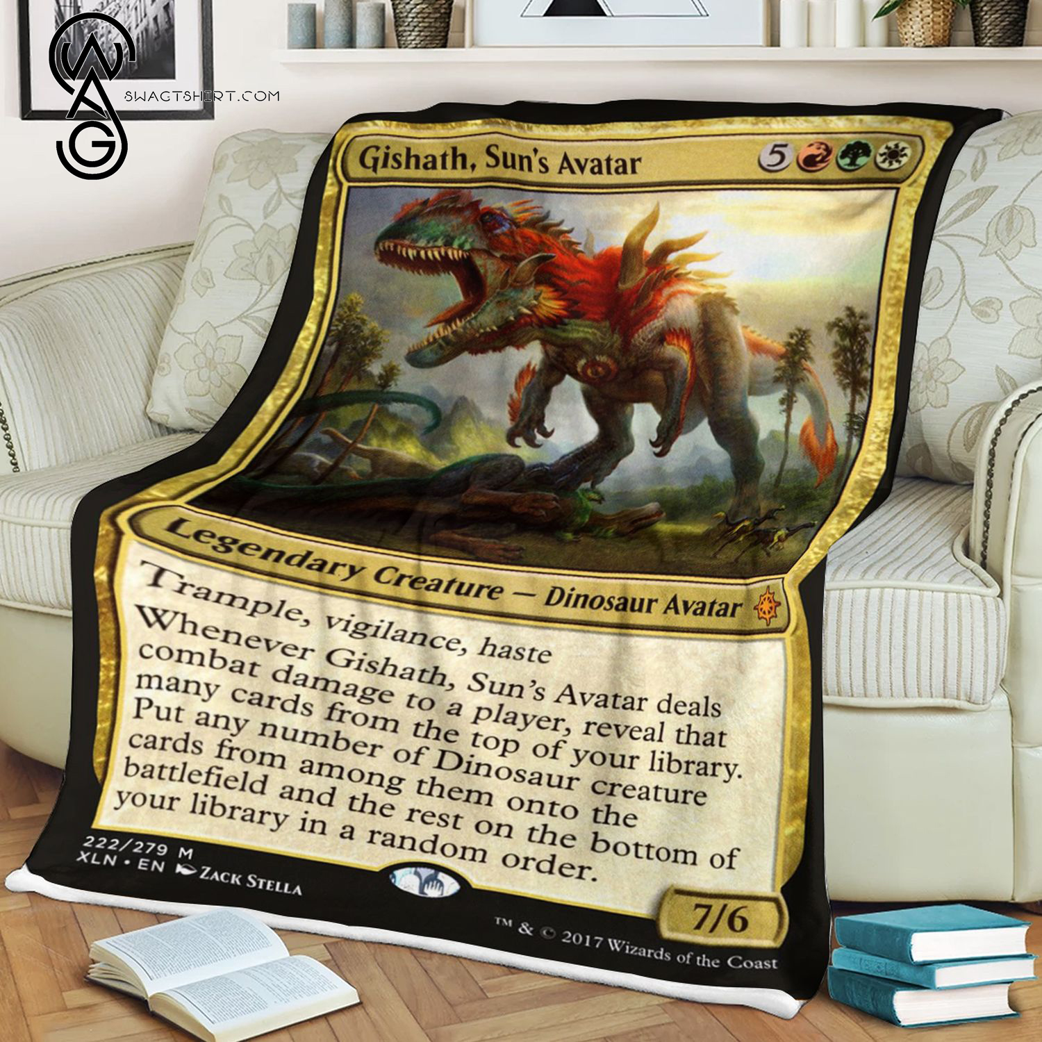 Gishath Suns Avatar Game Magic The Gathering Blanket Gishath Suns Avatar Game Magic The Gathering Blanket