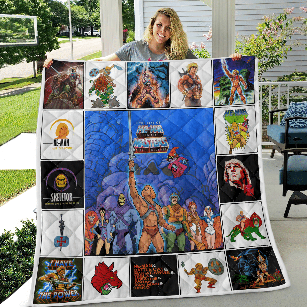 He Man And The Masters Of The Universe Quilt Blanket He Man And The Masters Of The Universe Quilt Blanket