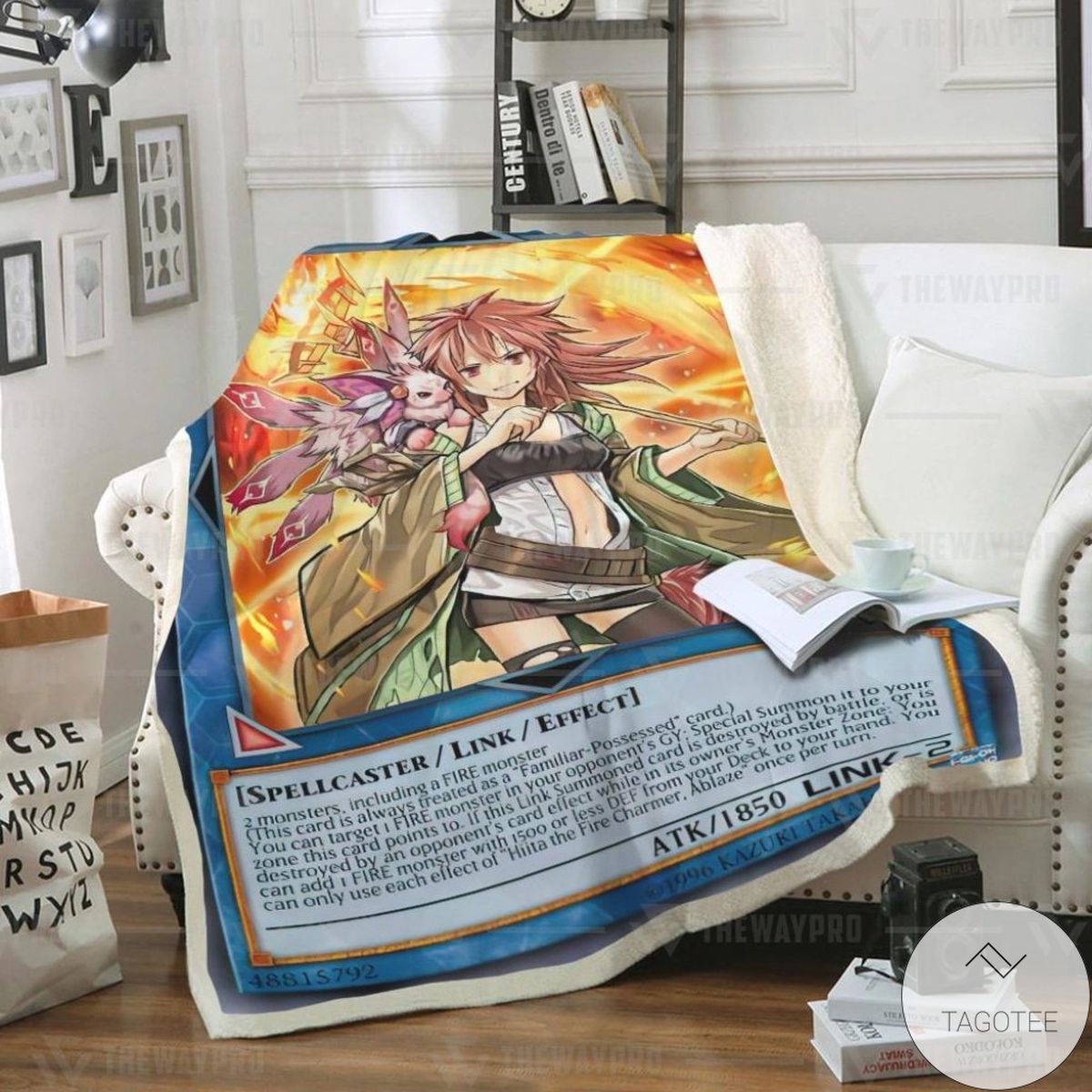 Hiita The Fire Charmer Ablaze Custom Blanket Hiita The Fire Charmer Ablaze Custom Blanket