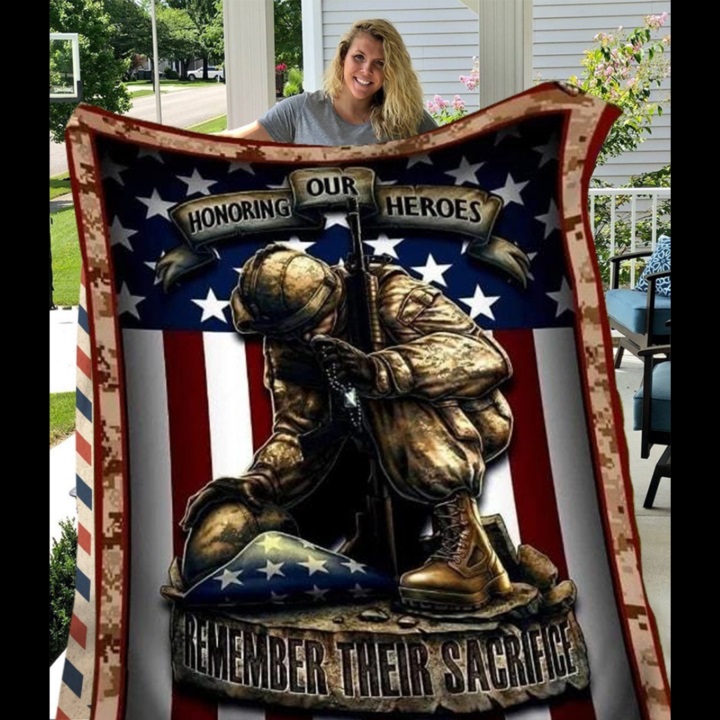 Honoring Our Heroes Remember Their Sacrifice Veterans Day Blanket Honoring Our Heroes Remember Their Sacrifice Veterans Day Blanket