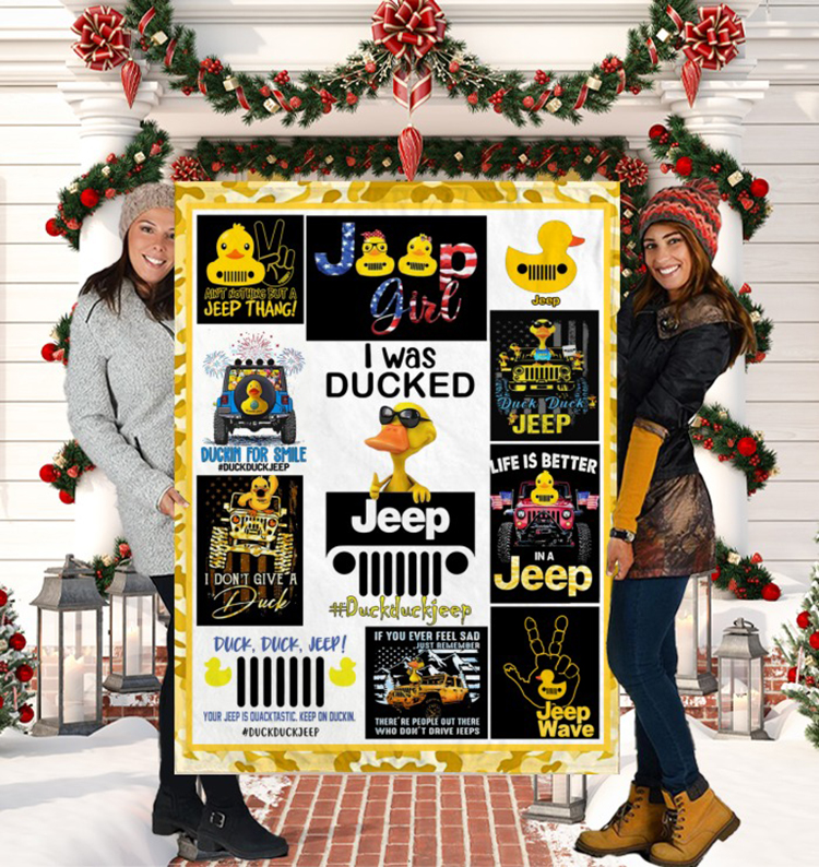 I Was Ducked Jeep Blanket I Was Ducked Jeep Blanket
