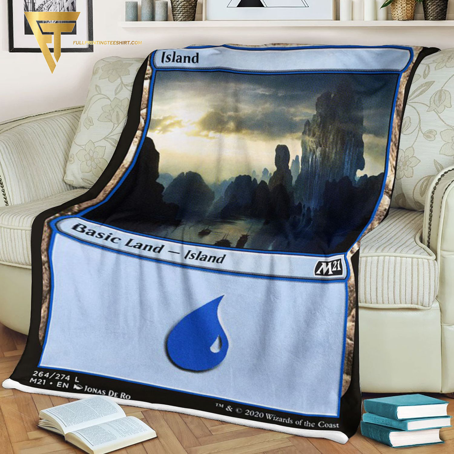 Island Game Magic The Gathering Blanket 2 Island Game Magic The Gathering Blanket 2