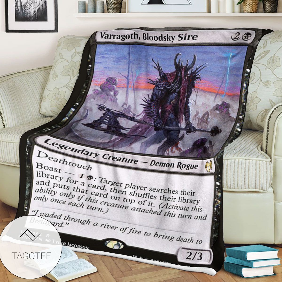 Khm 115 Varragoth Bloodsky Sire Mtg Game Magic The Gathering Blanket Khm 115 Varragoth Bloodsky Sire Mtg Game Magic The Gathering Blanket