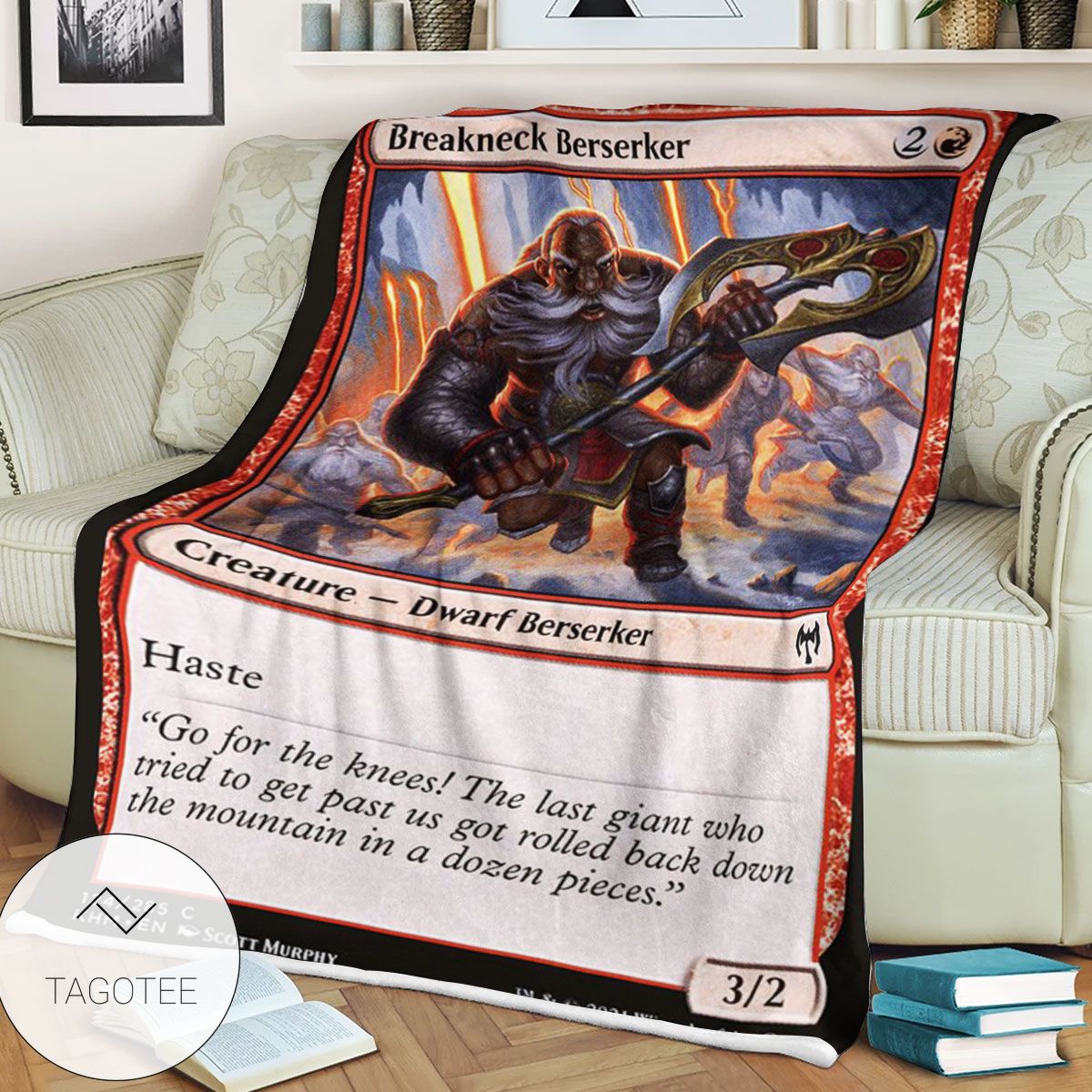 Khm 124 Breakneck Berserker Mtg Game Magic The Gathering Blanket Khm 124 Breakneck Berserker Mtg Game Magic The Gathering Blanket
