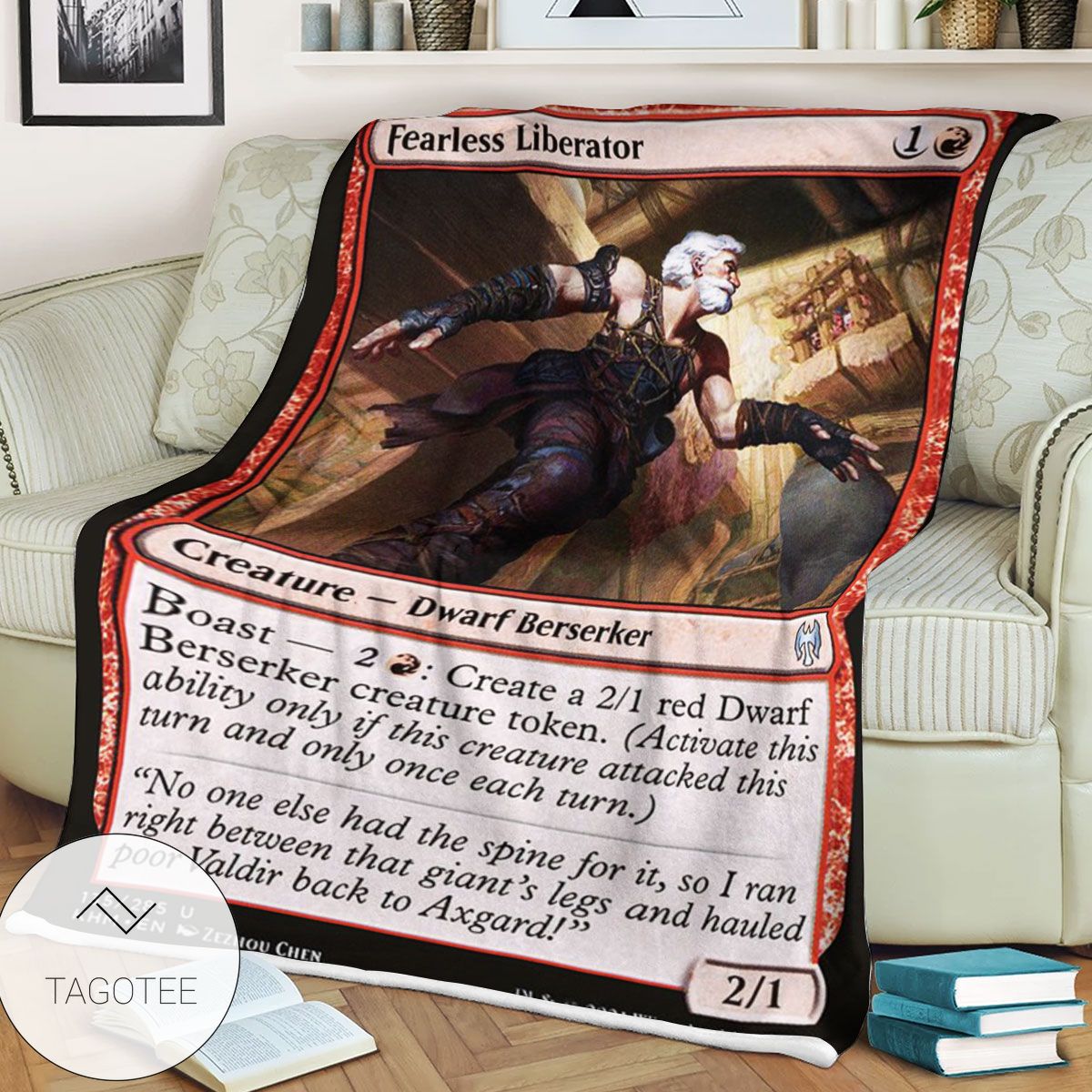 Khm 135 Fearless Liberator Mtg Game Magic The Gathering Blanket Khm 135 Fearless Liberator Mtg Game Magic The Gathering Blanket