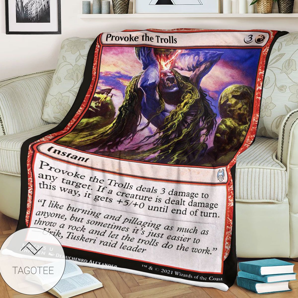 Khm 144 Provoke The Trolls Mtg Game Magic The Gathering Blanket Khm 144 Provoke The Trolls Mtg Game Magic The Gathering Blanket